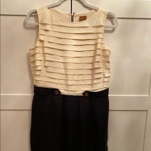Ali Ro sz 4 white/black sheath dress Zara shein af